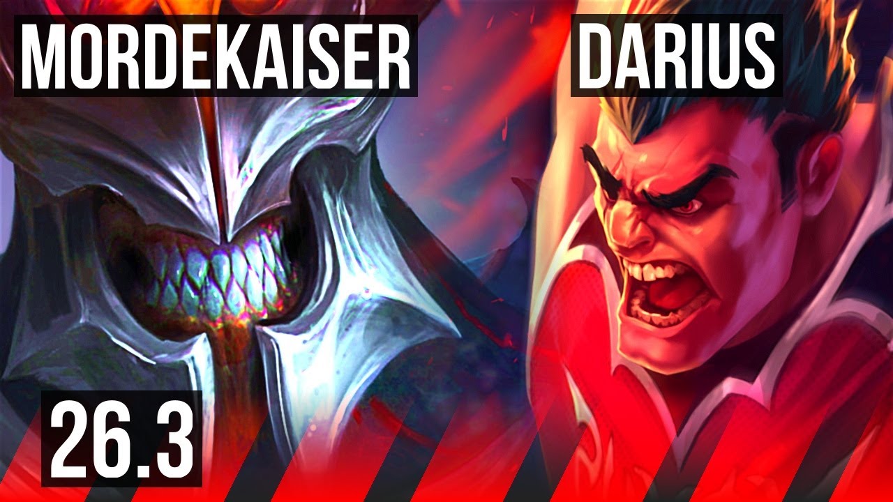 MORDEKAISER vs DARIUS (TOP) | 45K Dano | KR Diamante | 26.3