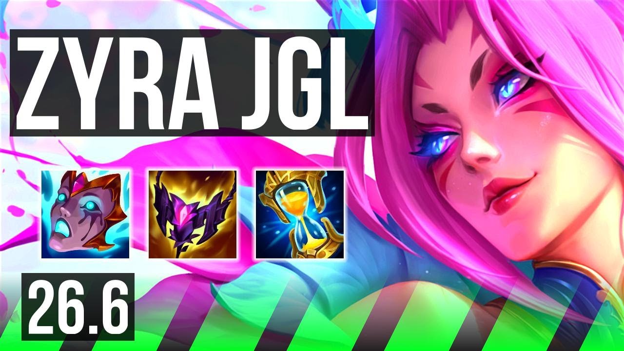 ZYRA vs GRAVES (JGL) | Perfect KDA: 15/0/11 | KR Grão-Mestre | 26.6