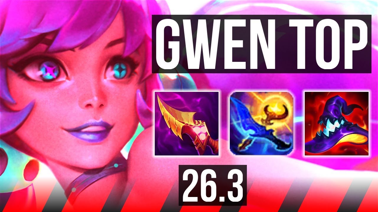 GWEN vs IRELIA (TOP) | 48K Dano | EUNE Mestre | 26.3