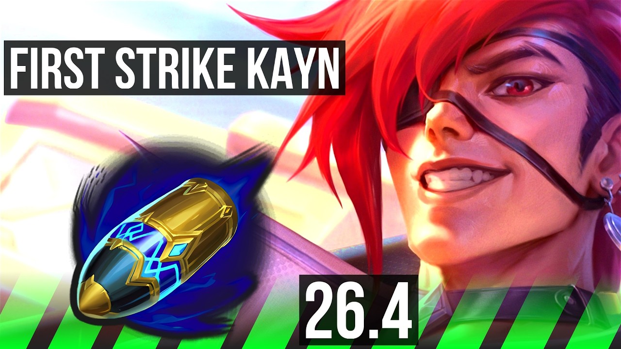 KAYN vs FIZZ (JGL) | Good KDA: 12/1/7, First Strike | KR Grão-Mestre | 26.4