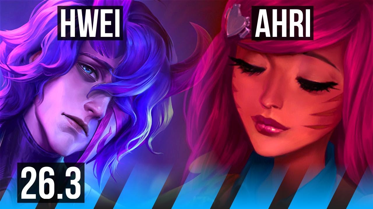 HWEI vs AHRI (MID) | Good KDA: 12/1/12, 43K Dano | EUW Diamante | 26.3