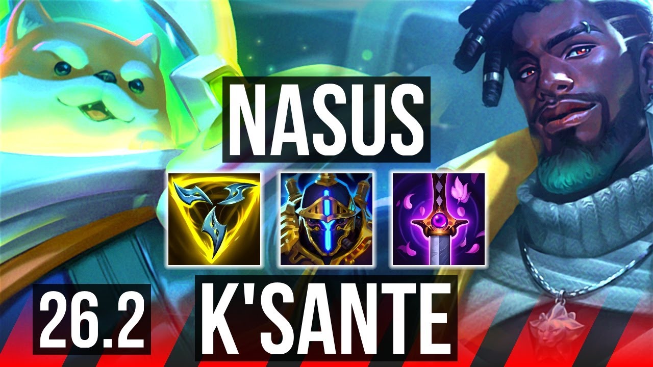 NASUS vs K’SANTE (TOP) | Good KDA: 9/1/5, Unsealed Spellbook | KR Mestre | 26.2