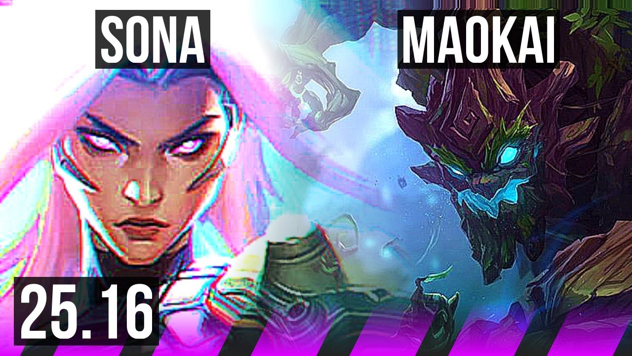 SONA & Ezreal vs MAOKAI & Senna (SUP) | NA Mestre | 25.16