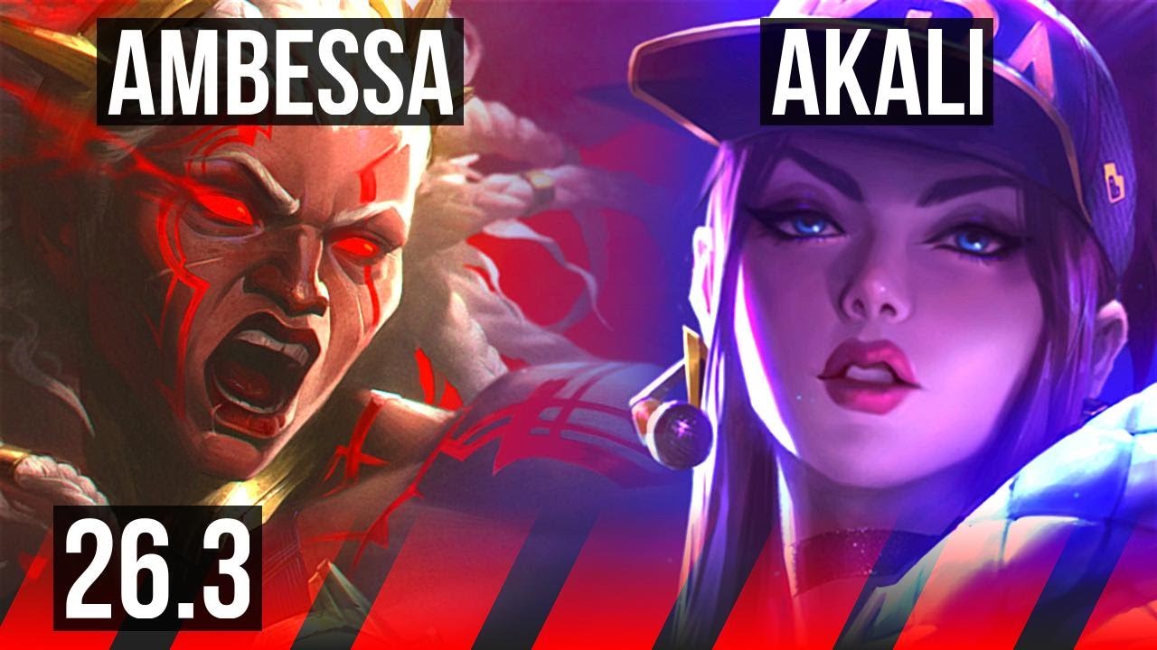 AMBESSA vs AKALI (TOP) | KR Mestre | 26.3