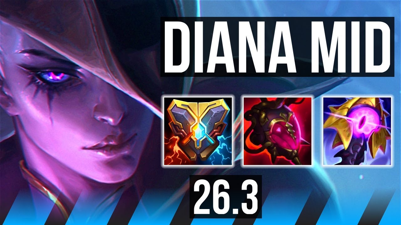 DIANA vs AKALI (MID) | EUW Diamante | 26.3