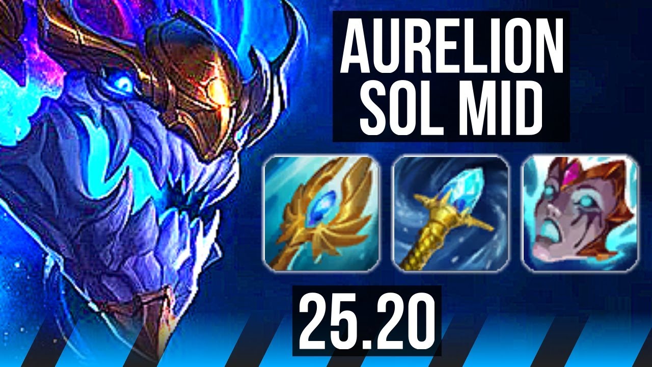 AURELION SOL vs LEBLANC (MID) | 6k Retorno, 15/4/13, Lendário, 48k Dano | NA Grão-Mestre | 25.20