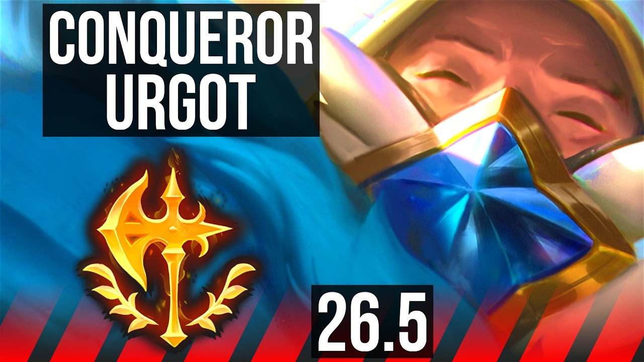 URGOT vs NASUS (TOP) | Conqueror, 43K Dano | EUW Diamante | 26.5