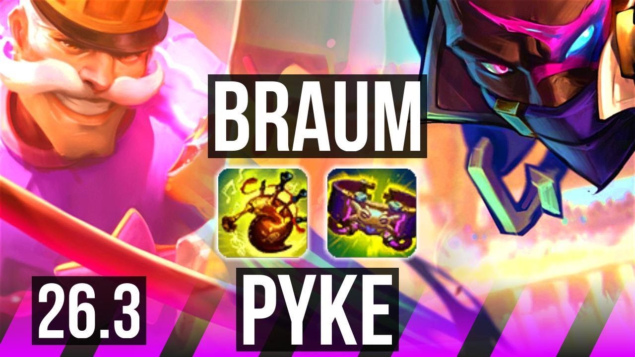 BRAUM & Kai’Sa vs PYKE & Aphelios (SUP) | KR Mestre | 26.3