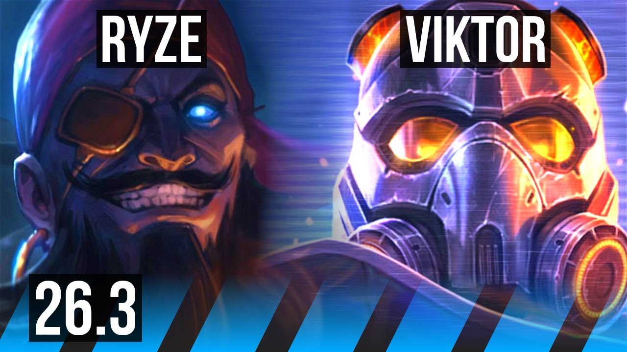 RYZE vs VIKTOR (MID) | Good KDA: 13/1/10 | KR Desafiante | 26.3