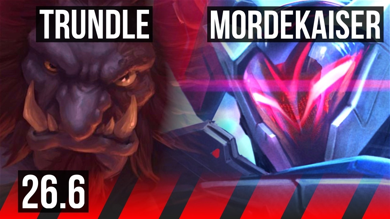 TRUNDLE vs MORDEKAISER (TOP) | EUW Mestre | 26.6