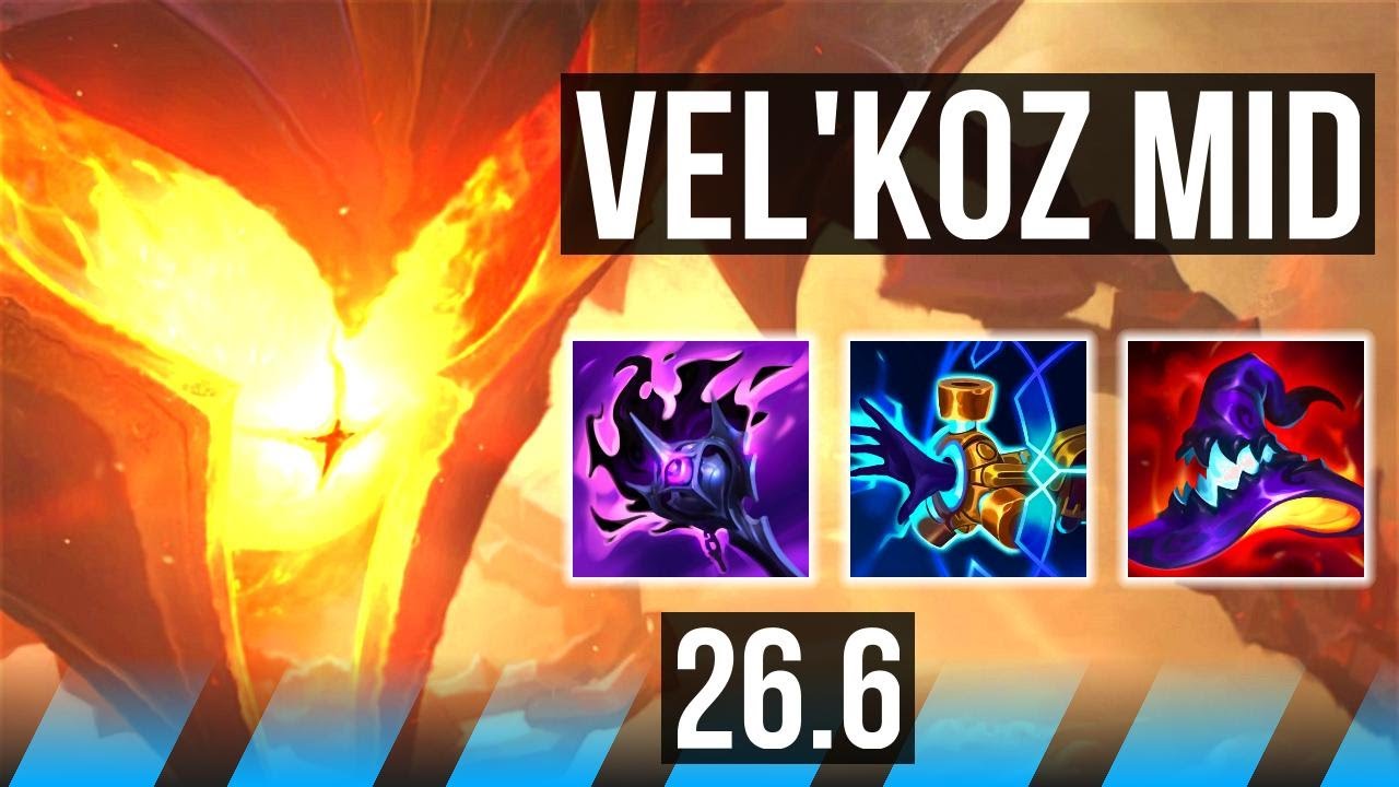 VEL’KOZ vs AHRI (MID) | 66K Dano | EUW Diamante | 26.6