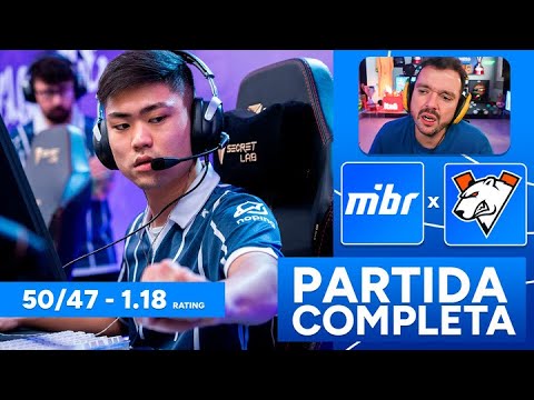 MIBR vs VIRTUS PRO – PARTIDA COMPLETA COM GAULES –…