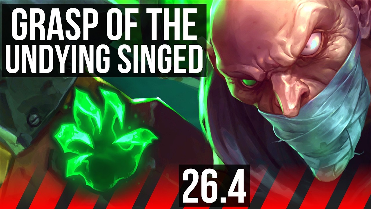 SINGED vs GAREN (TOP) | Grasp Of The Undying | NA Grão-Mestre | 26.4