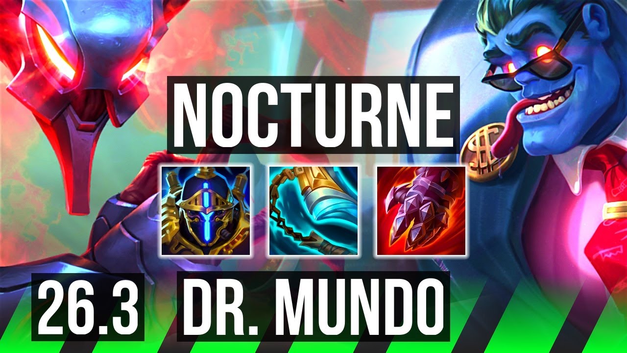 NOCTURNE vs DR. MUNDO (JGL) | 37K Dano | EUW Mestre | 26.3