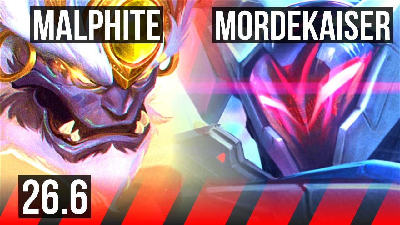 MALPHITE vs MORDEKAISER (TOP) | Perfect KDA: 11/0/14 | EUNE Mestre | 26.6