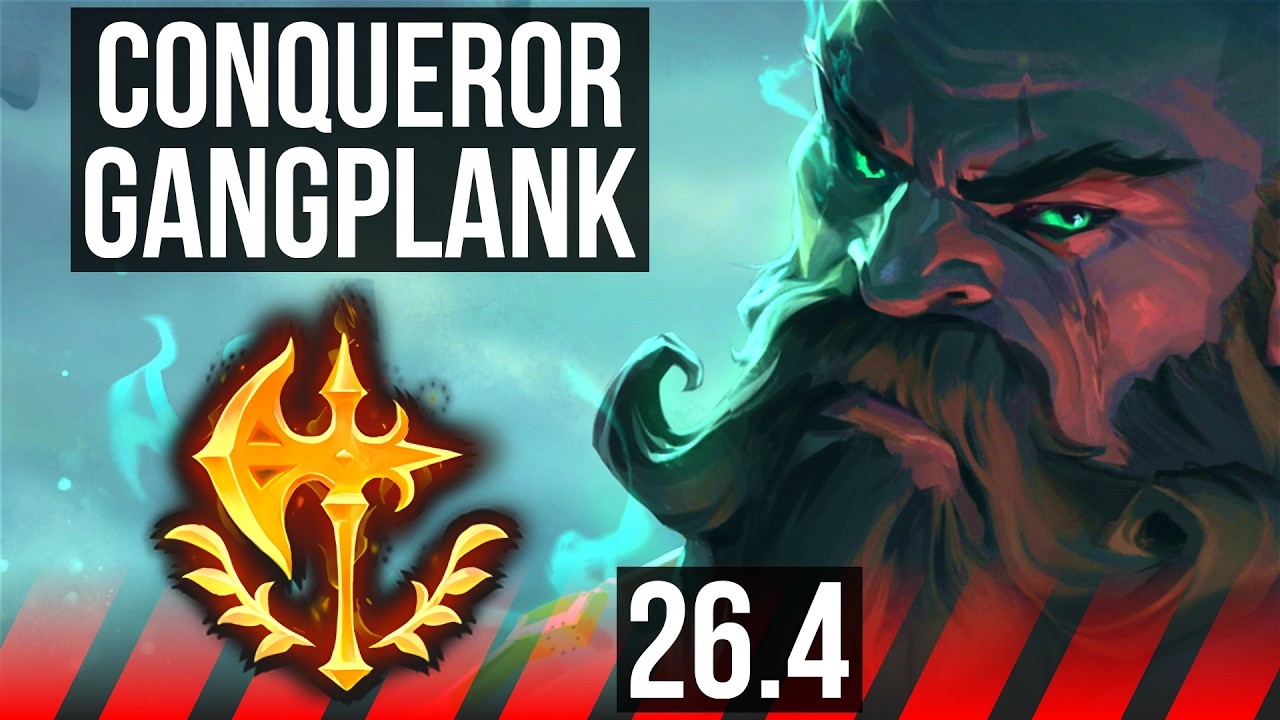 GANGPLANK vs AATROX (TOP) | Conqueror | KR Diamante | 26.4