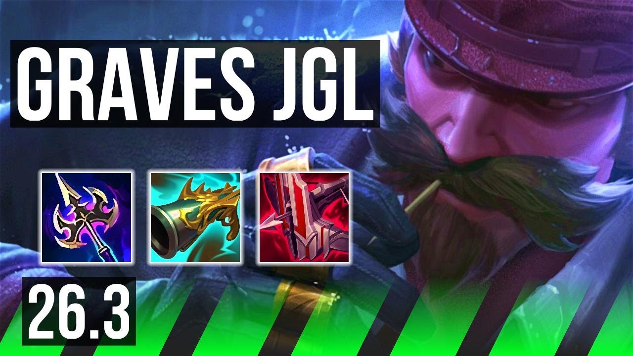 GRAVES vs ZAAHEN (JGL) | Perfect KDA: 14/0/8 | KR Diamante | 26.3