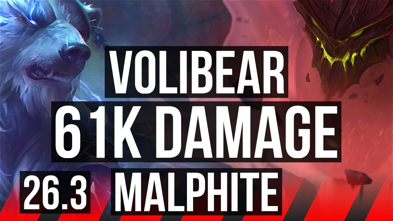 VOLIBEAR vs MALPHITE (TOP) | 61K Dano | TR Desafiante | 26.3