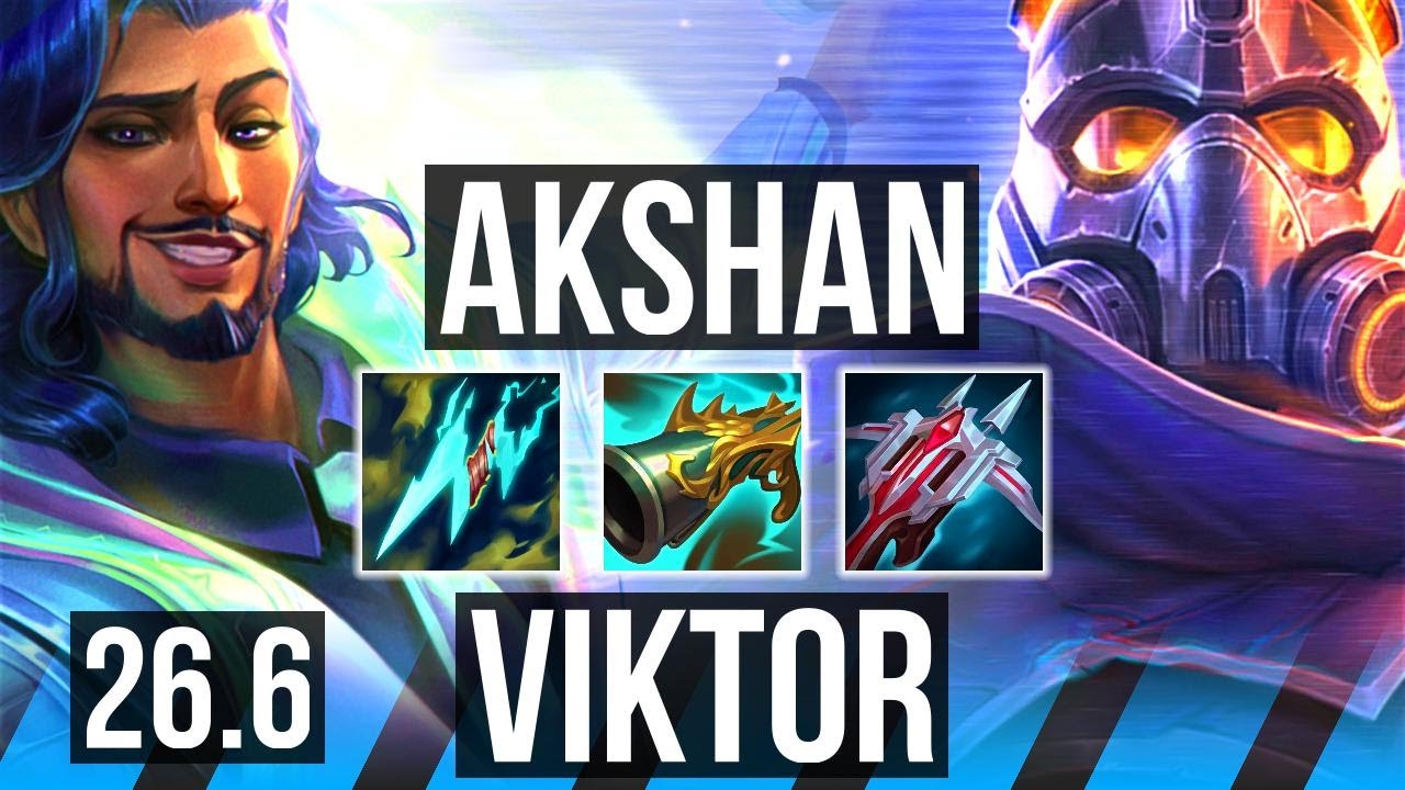 AKSHAN vs VIKTOR (MID) | Good KDA: 18/2/9 | EUW Desafiante | 26.6