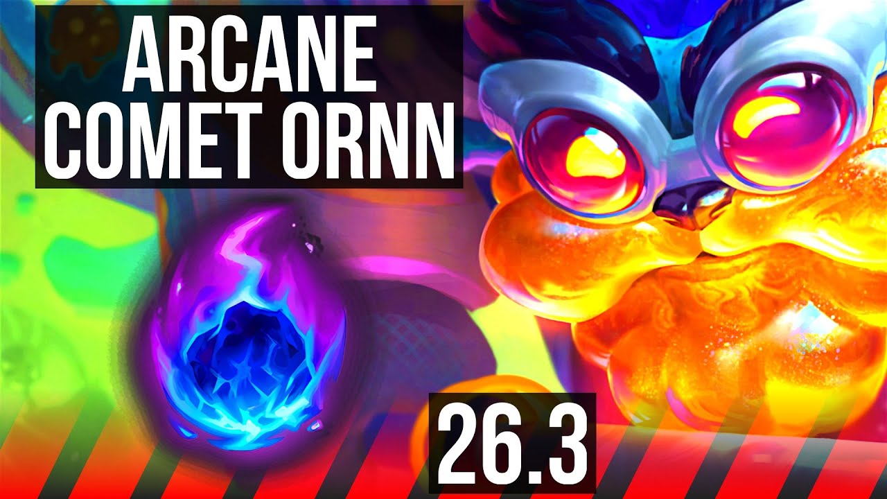 ORNN vs DARIUS (TOP) | Arcane Comet, Good KDA: 7/1/9 | KR Mestre | 26.3