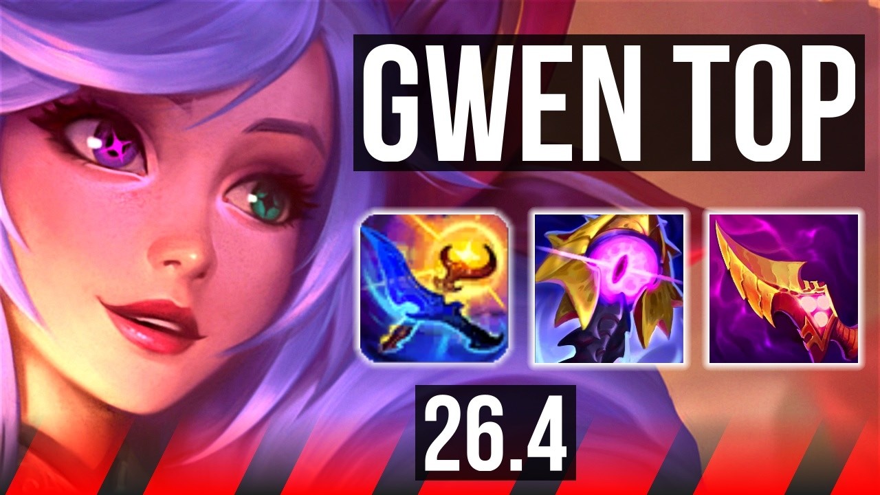 GWEN vs MORDEKAISER (TOP) | 7k gold Retorno, 48K Dano | KR Mestre | 26.4
