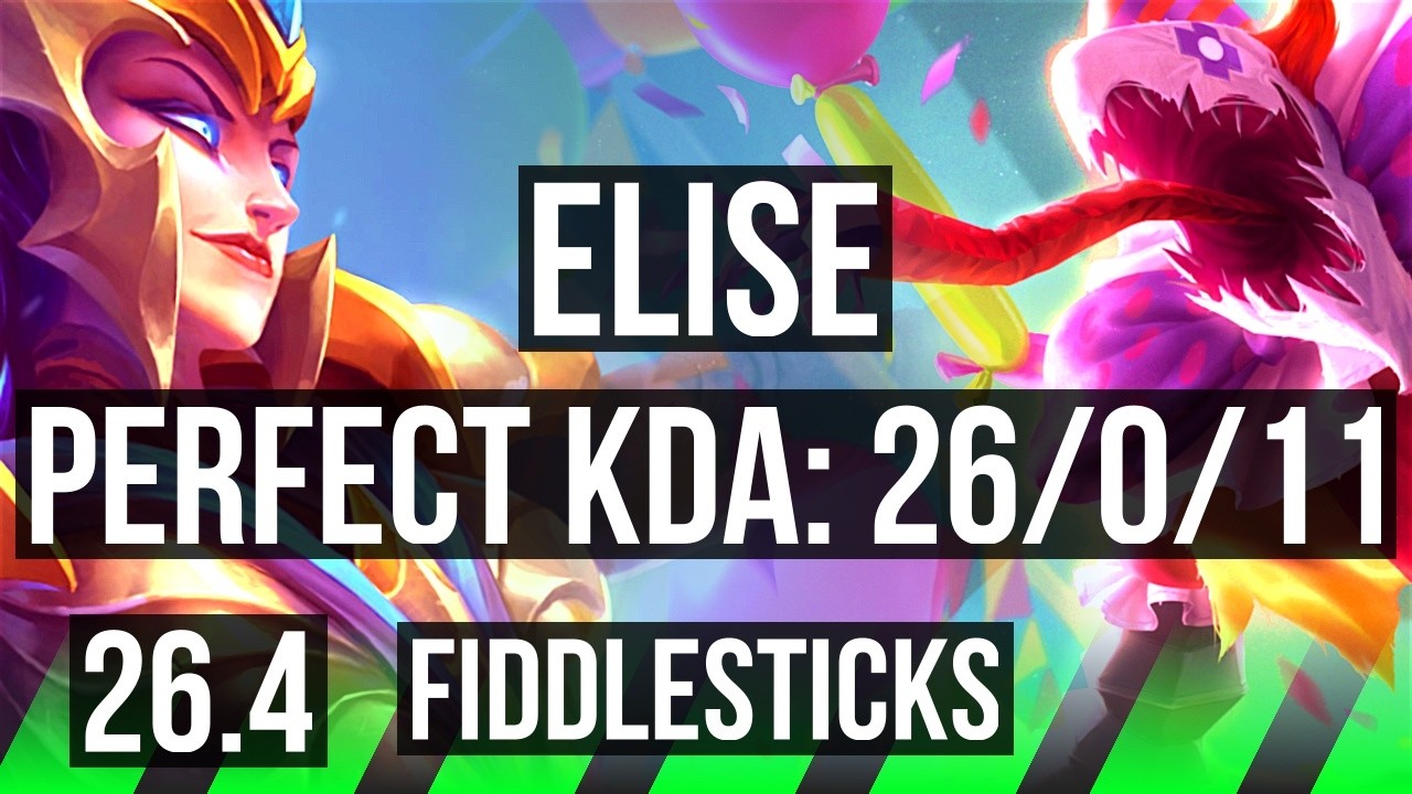 ELISE vs FIDDLESTICKS (JGL) | Perfect KDA: 26/0/11, 48K Dano | EUW Mestre | 26.4