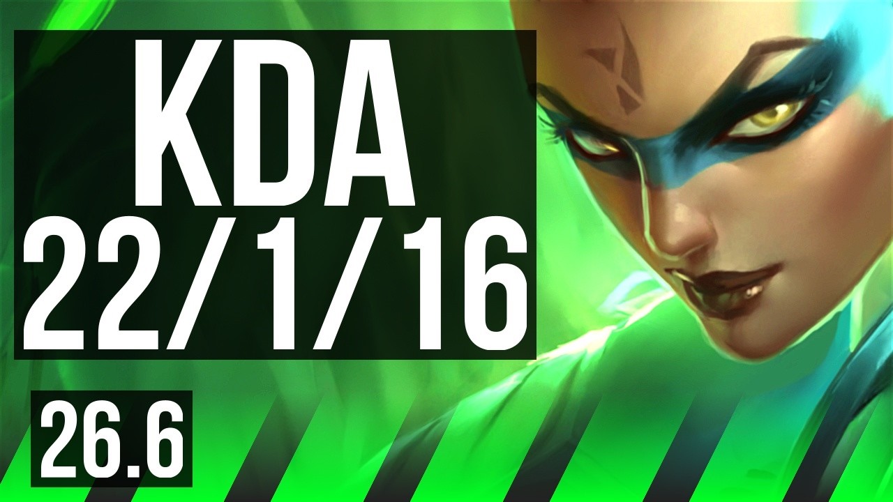 NIDALEE vs TALIYAH (JGL) | Good KDA: 22/1/16, 40K Dano | KR Mestre | 26.6
