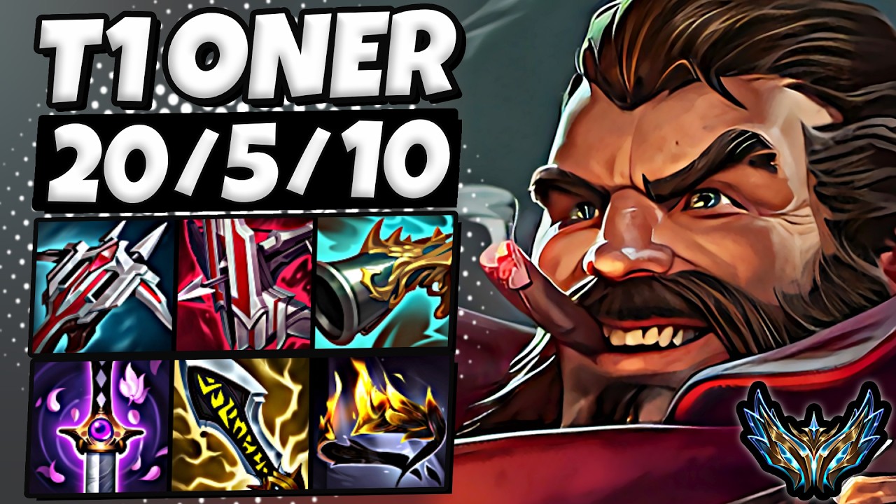 T1 Oner Graves vs Shyvana [ Jungle ] Korea Desafiante 1877 LP | Patch 26.6