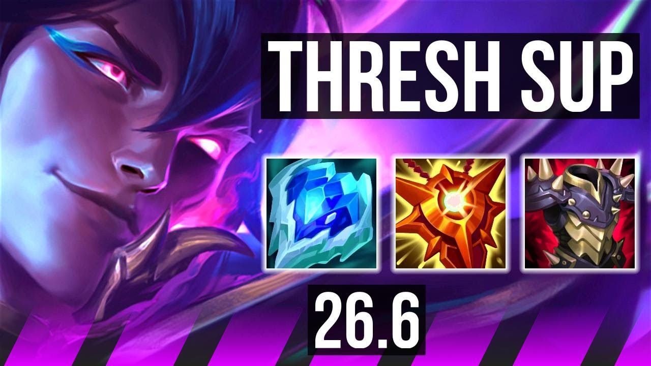 THRESH & Aphelios vs JANNA & Draven (SUP) | Good KDA: 6/1/20 | EUW Mestre | 26.6