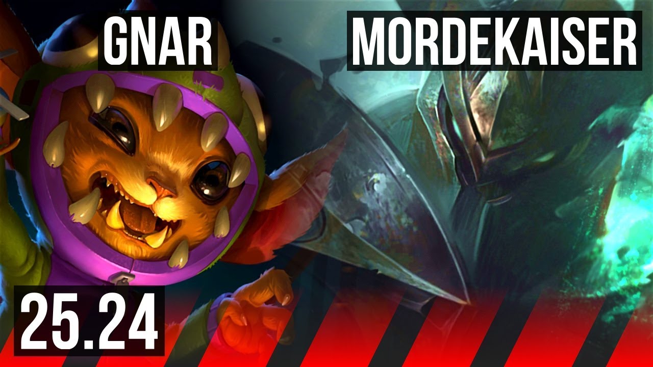 GNAR vs MORDEKAISER (TOP) | KR Mestre | 25.24