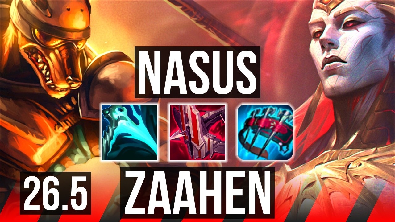 NASUS vs ZAAHEN (TOP) | Good KDA: 13/2/5 | NA Mestre | 26.5