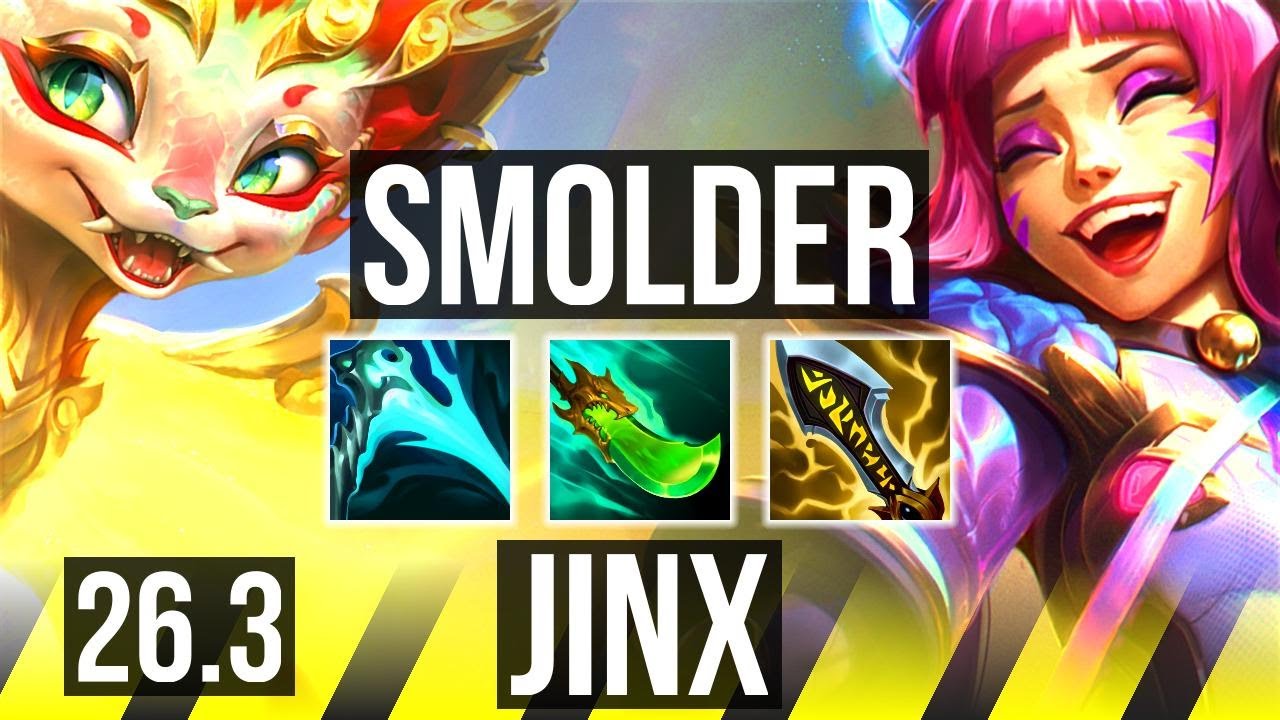 SMOLDER & Nami vs JINX & Zilean (ADC) | Good KDA: 14/1/4 | EUW Mestre&hellip;