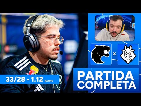 FURIA vs G2 – PARTIDA COMPLETA COM GAULES – IEM…
