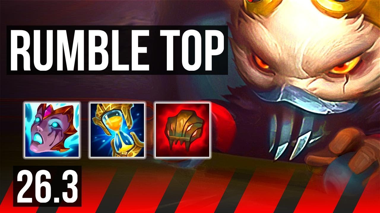 RUMBLE vs ZAAHEN (TOP) | Perfect KDA: 14/0/5 | KR Mestre | 26.3