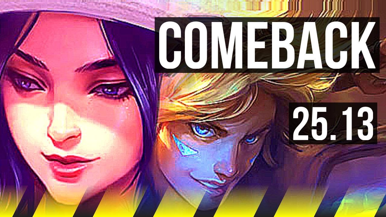 CAITLYN & Hwei vs EZREAL & Karma (ADC) | 12/3/13, 4k comeback, Godlike | EUW Master | 25.13