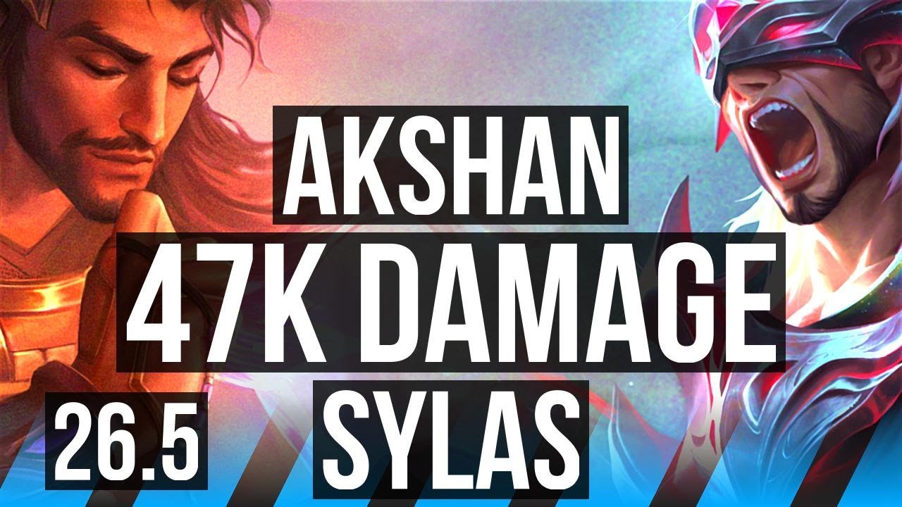 AKSHAN vs SYLAS (MID) | 47K Dano | KR Mestre | 26.5