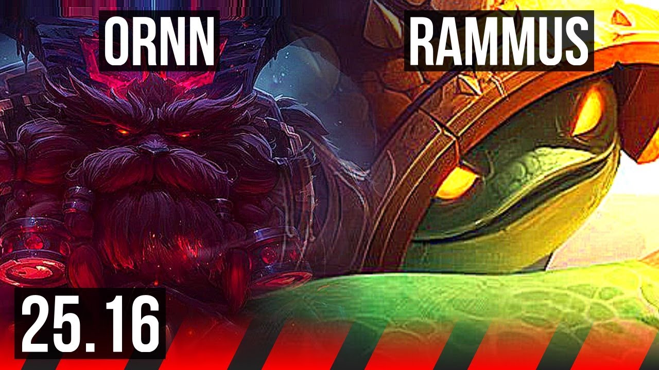 ORNN vs RAMMUS (TOP) | 1400+ Jogos, 4/3/18 | KR Mestre | 25.16
