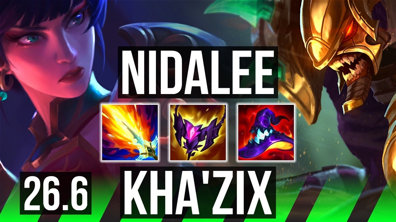 NIDALEE vs KHA’ZIX (JGL) | Good KDA: 21/1/4 | EUW Diamante | 26.6
