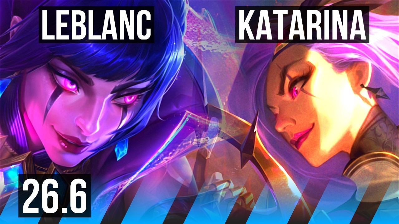 LEBLANC vs KATARINA (MID) | NA Desafiante | 26.6