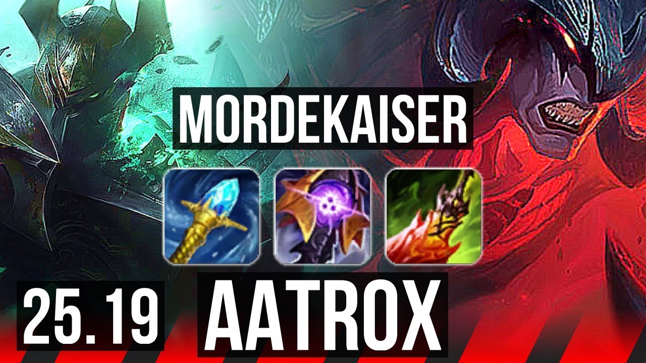 MORDEKAISER vs AATROX (TOP) | Lendário | NA Mestre | 25.19