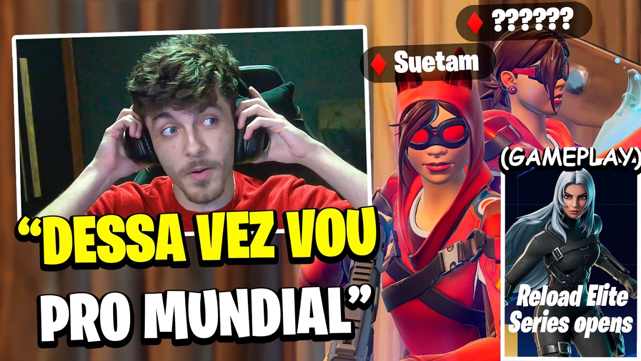 NOVO DUO! Suetam disputando vaga pro Mundial reload do Fortnite