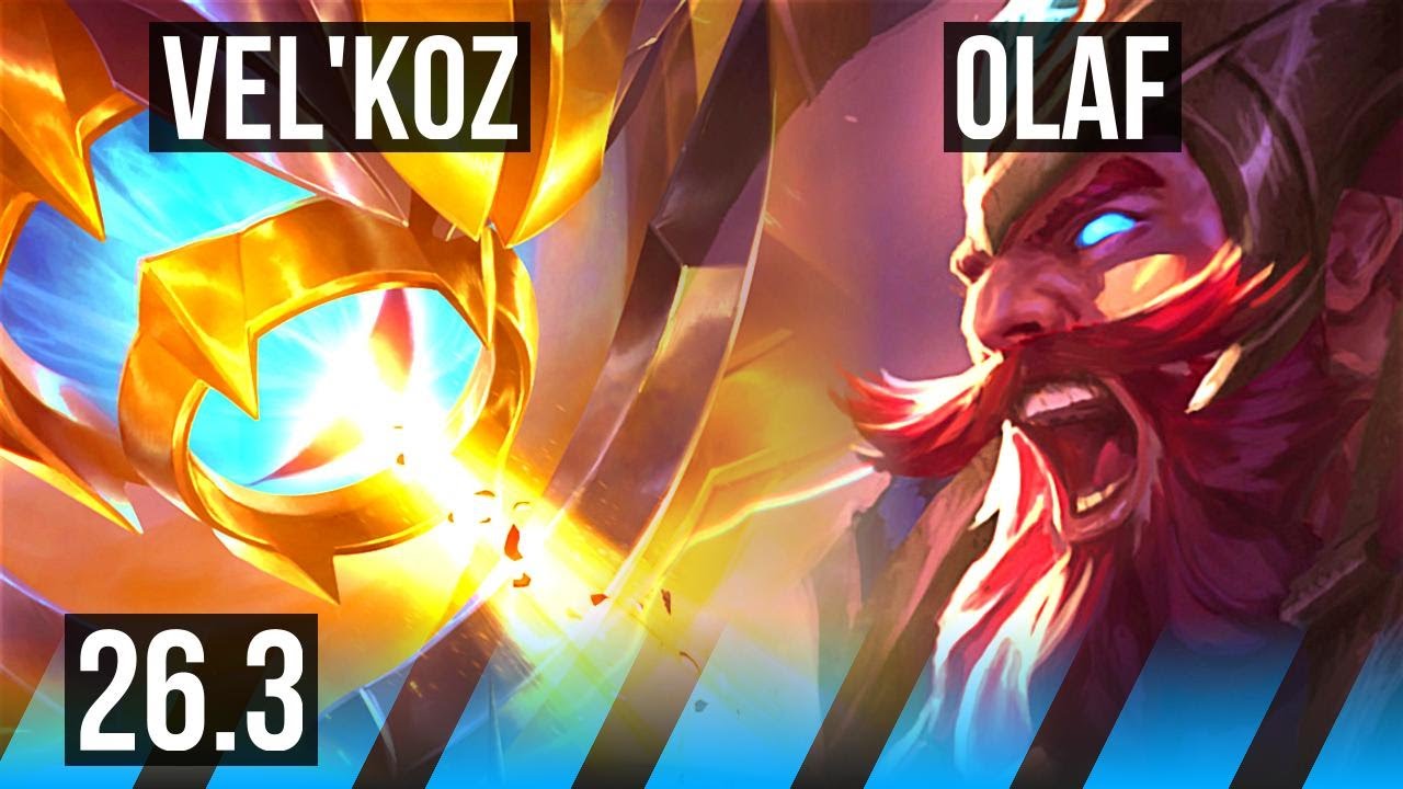 VEL’KOZ vs OLAF (MID) | Good KDA: 15/1/9 | TR Grão-Mestre | 26.3