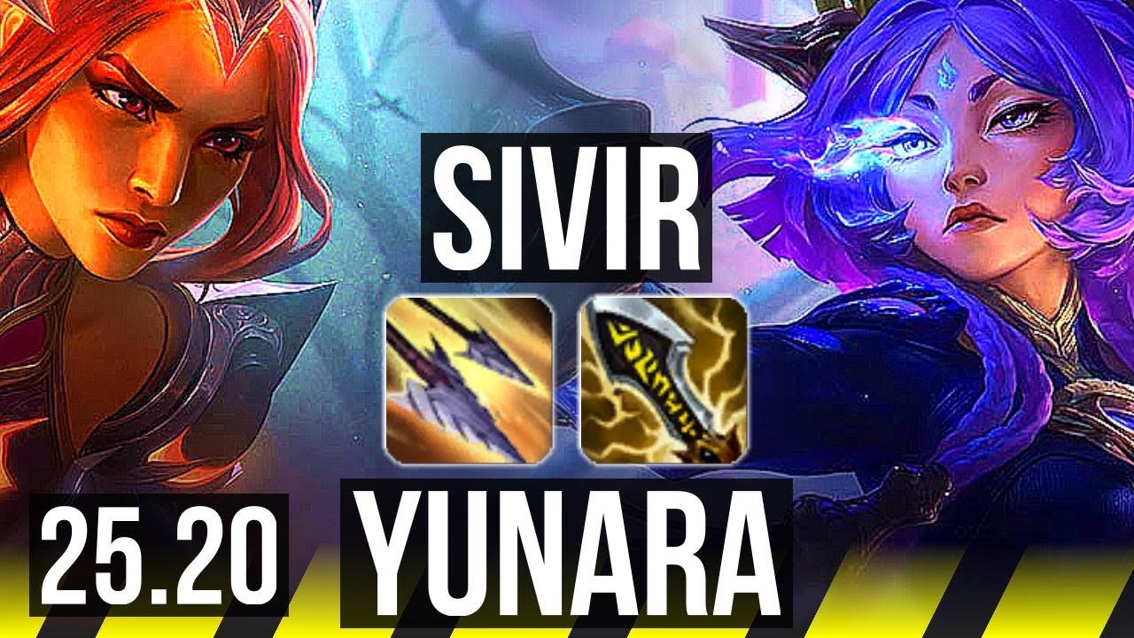 SIVIR & Nautilus vs YUNARA & Braum (ADC) | Lendário | EUW Mestre | 25.20