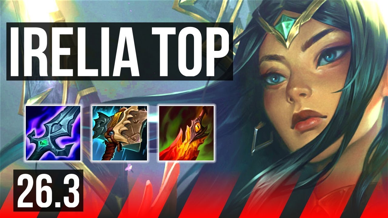 IRELIA vs TRYNDAMERE (TOP) | 45K Dano | KR Grão-Mestre | 26.3