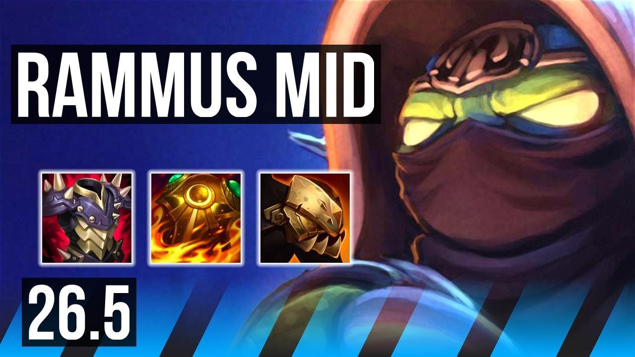 RAMMUS vs AKSHAN (MID) | Good KDA: 9/2/20, 27K Dano | KR Diamante | 26.5