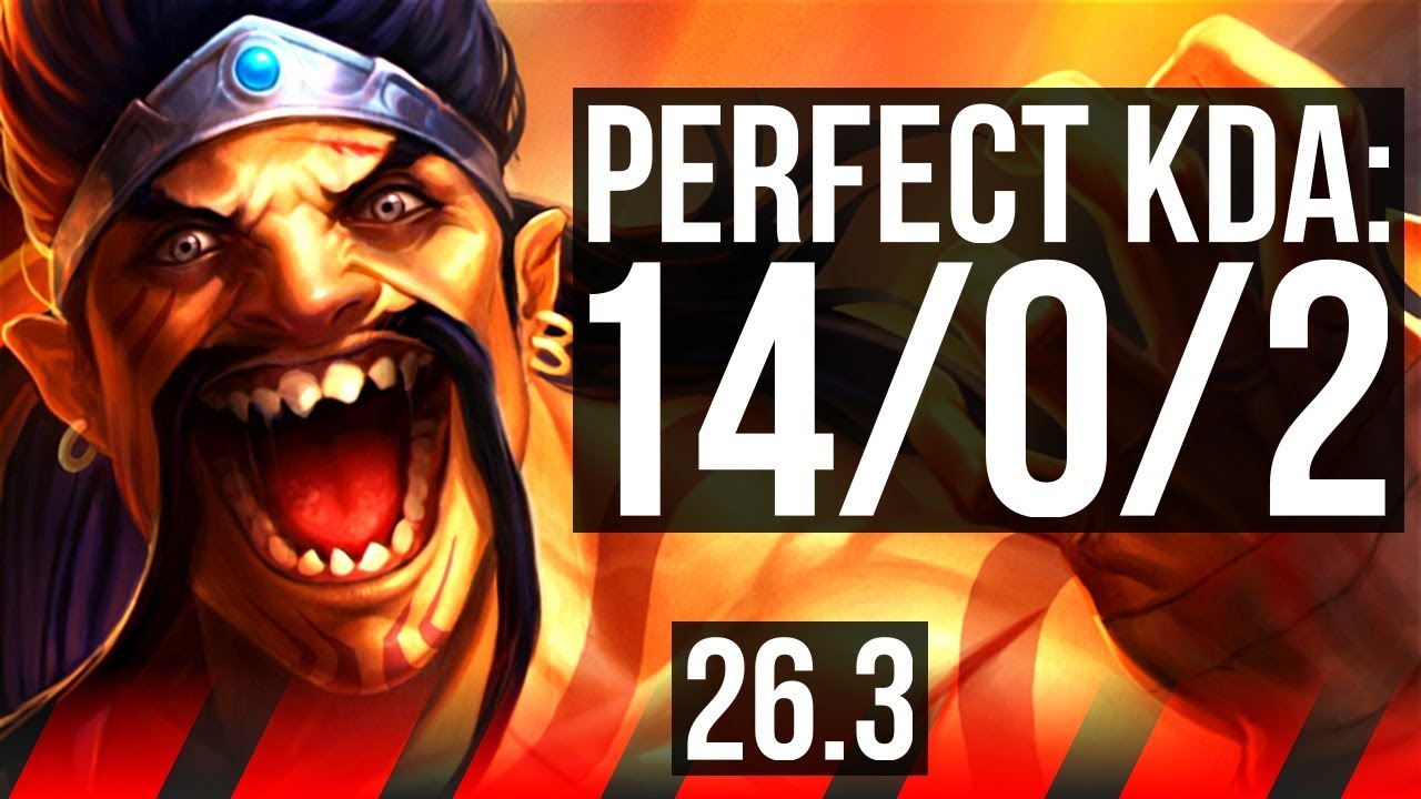 DRAVEN vs DARIUS (TOP) | Perfect KDA: 14/0/2 | KR Mestre | 26.3