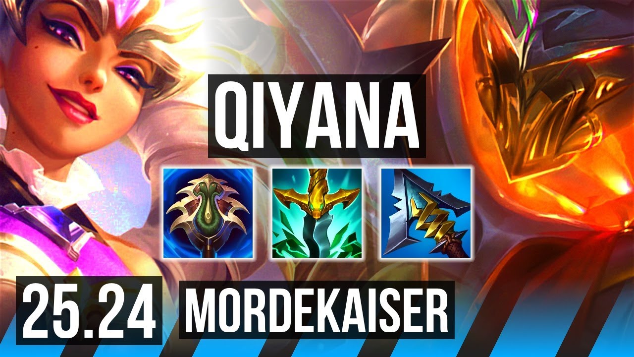 QIYANA vs MORDEKAISER (MID) | BR Grão-Mestre | 25.24