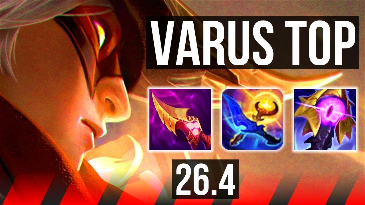 VARUS vs AATROX (TOP) | 49K Dano | KR Mestre | 26.4